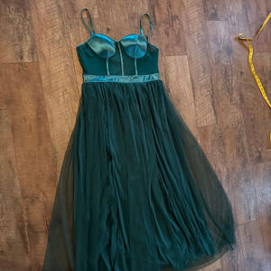 Women's Green Maxi Dress L